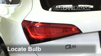 audi q5 rear light bulb replacement